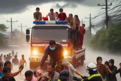 inondations et pluies thailande