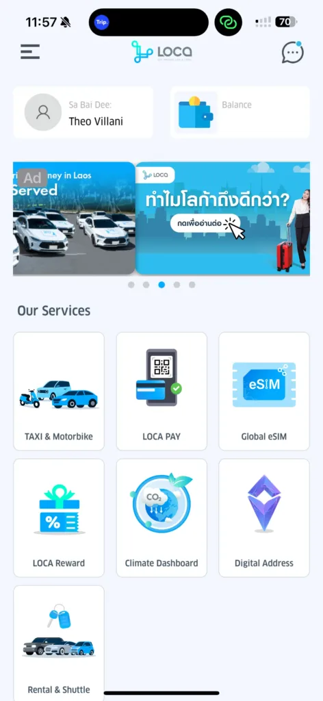 Application Loca au Laos