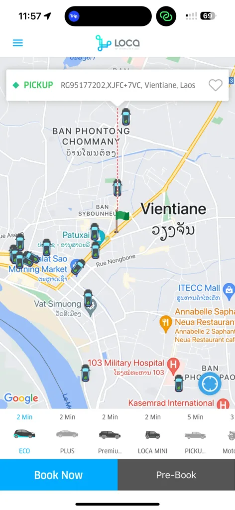 Application Loca au Laos