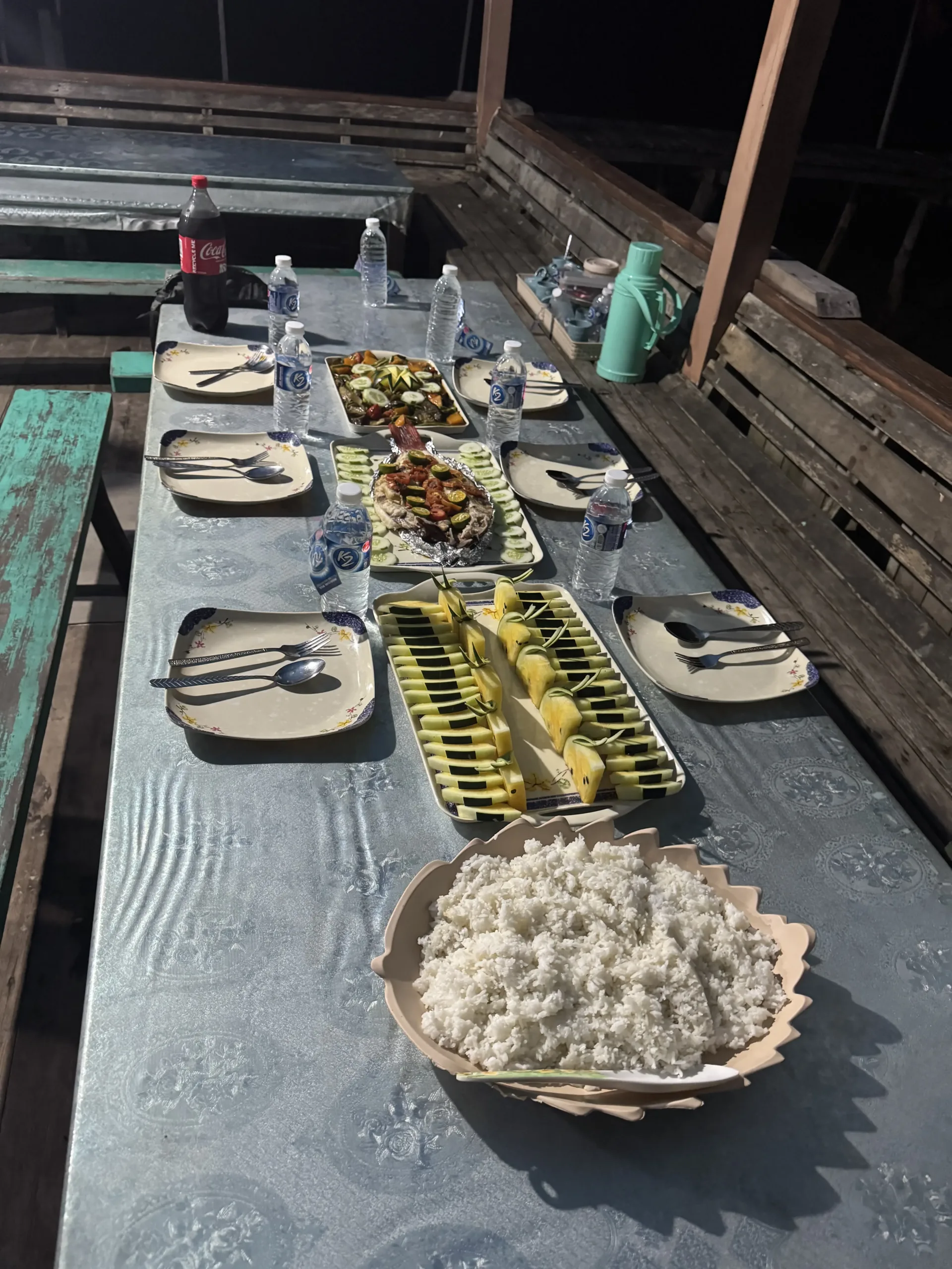 Repas de roi lors d'une excursion à Balabac
