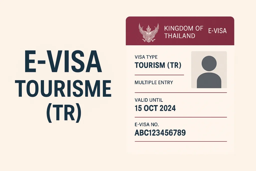 e-visa touristique (TR) Thailande
