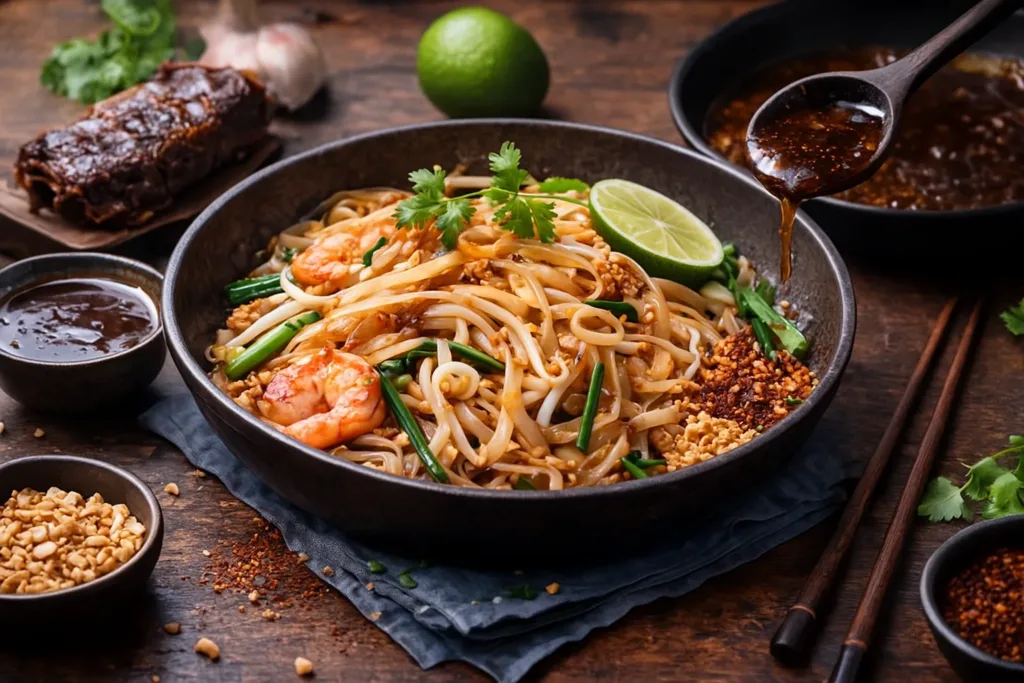 sauce tamarin, pad thai