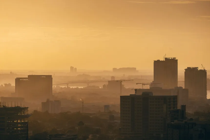 Vue de la ville de Cebu, aux Philippines, image d'illustration